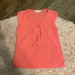 LOFT NWOT salmon sleeveless top